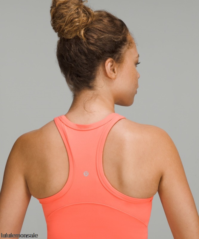 Lululemon Damen DELULU550 | Lululemon Deutschland Himbeercreme Align Hüftlanges Tanktop Mit Racerback Nur Online